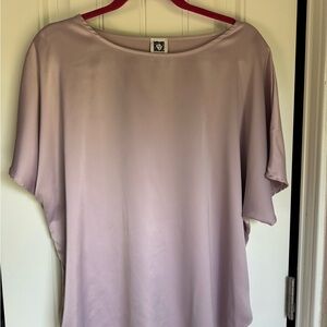 Anne Klein Elegant Mauve Women’s Silk Top